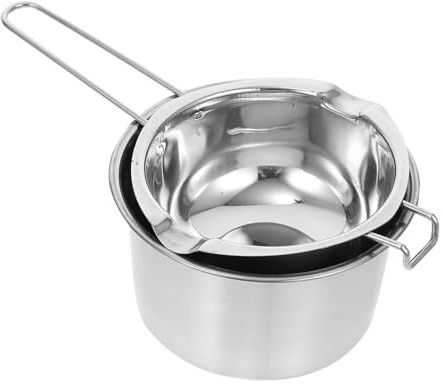 TEMPNAP Olla para Baño María de Acero Inoxidable 201 de 600 Ml y 16 Cm, para Derretir Chocolate, Mantequilla y Cera, Caldera Calentadora para Cocina y Repostería