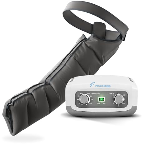 Vein Angel 4 Apparecchio per massaggi a onde con manicotto, 4 camere d'aria, pressione & durata facilmente regolabili, no pressoterapia