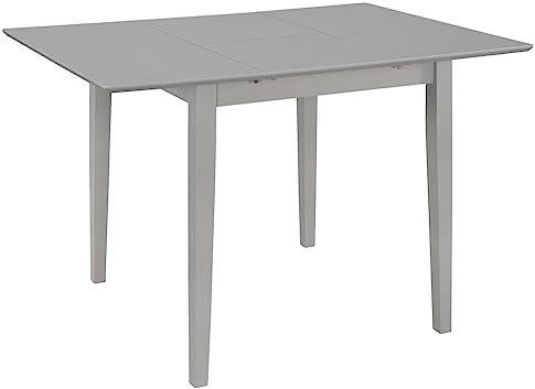 vidaXL Ausziehbarer Esstisch Grau (80-120) x80x74 cm MDF