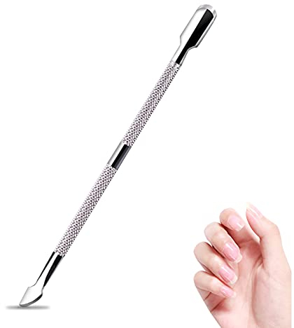 Profi Nagelhautschieber Edelstahl Cuticle Pusher 2 Seitig für Maniküre, Fußpflege, Nailart