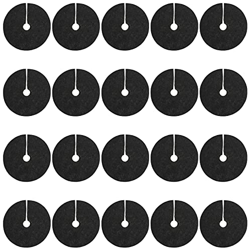 Angoily 20 Stück Baumschutz Unkrautmatten 15cm Unkrautschutzmatte Rund Mulchringe Unkrautblocker Nicht Gewebt Mulchscheibe für Bäume Blumen Landschaftsbau