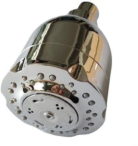 RANRAO 4 Inch High Pressure Shower Head, ABS Adjustable Showerhead, Overhead Rainfall Shower Set 3 Functions Small Shower