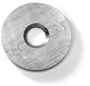 Exklusive Edelstahl Heizkörper Rosette Caro rund mit FASE - Einzelrosette für Heizungsrohre Ø 12-28mm (Rohrdurchmesser 15mm)