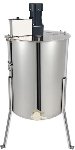 Honigschleuder Elektrisch,140W Honey Extractor mit 4 Waben - 270 U/min, Edelstahl Tangentialschleuder für Hobbyimker Imker Bienenzucht - 48.5×113.5CM