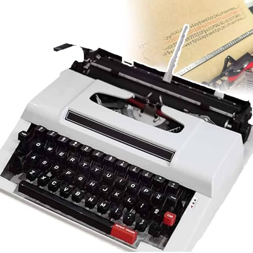 Traditionelle Schreibmaschine (tippfähig), manuelle Schreibmaschine im Retro-Stil, klassisches Textverarbeitungsprogramm, perfekt zum Schreiben von Romanen überall, für abenteuerlustige Schriftstell