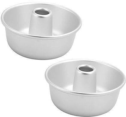 Cabilock 2stücke Donutform Runde Kuchenform Aus Aluminiumlegierung Für Backen Von Mousse Schokolade Brownies Dessert Donuts Gebäck Antihaftbeschichtet Silber