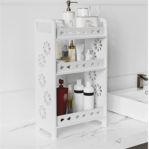 CGTENBS Corner Narrow Countertop Cosmetic Shelf Washstand Shelf Toilet Toilet Desktop Multi-Layer Storage Cabinet