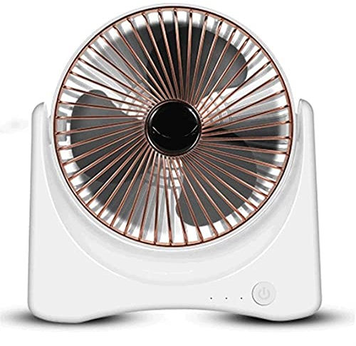 Mini ventilatore da tavolo a batteria, ventilatore portatile per passeggino a 3 velocità ultra silenzioso, ventilatore ricaricabile tramite USB per buggy da ufficio domestico campeggio all'aperto