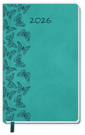 Trötsch Taschenkalender A6 Soft Touch Schmetterlinge 2026: Soft Touch Terminkalender