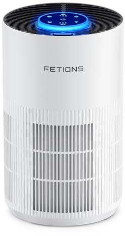 Purificadores de aire para el hogar de hasta 300 pies cuadrados, purificadores de aire pequeños para dormitorio, purificador de aire HEPA H14 con modo de espera, 3 velocidades, temporizador, función