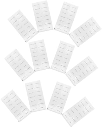VICASKY 20 Stück Abnehmbare Pvc Shampoo Etiketten für Reise Toilettenartikel Selbstklebend Transparent für Nachfüllbare Flaschen im Badezimmer und Reisen