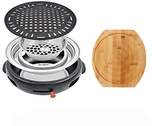 Barbecue barbecue grill, fonte charbon de bois, pot de barbecue domestique à charbon de bois, barbecue coréen commercial, 8 styles
