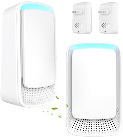 Hojalis Air Purifier Plug In Air Ionizers, 2 Pack Ionic Air Purifier Plug In UK, Plug In Negative Ion AirPurifier, Air Ionizer For Home, Mini Portable AirPurifier, Suitable for Toilets/Living Room