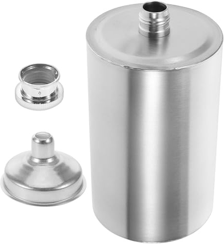 Homoyoyo Fiaschetta in Acciaio Inossidabile 258Ml Piccola Portatile con Imbuto Contenitore per Liquori da Esterno Tascabile Bottiglia per Alcolici da Campeggio per Viaggi e Attività