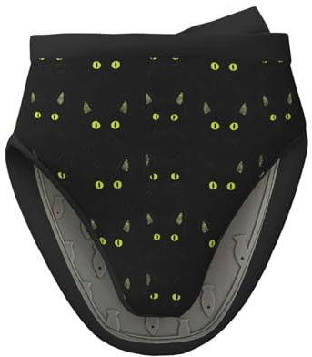 Mini gants de cuisine en silicone résistants à la chaleur - Motif chat noir - Pour cuisine et pâtisserie