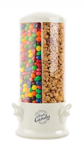 Handy Gourmet Original Triple Candy Machine-Fun Candy & Nut Dispenser-New & Improved (Almond Cream), Standard (JB8450AL)