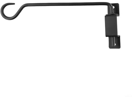 HpLive Blumenampelhalter, Schwenkbare Metall Laternenhaken Wandhaken Für Blumenampel Für Garten Vogelfutterhaus Windspiel Blumentopf Laterne(Black 31 * 12)