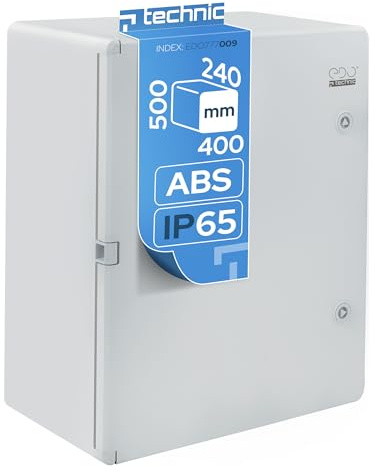 EDO Quadro Elettrico da Parete 400x500x240 mm IP65 Grigio ABS