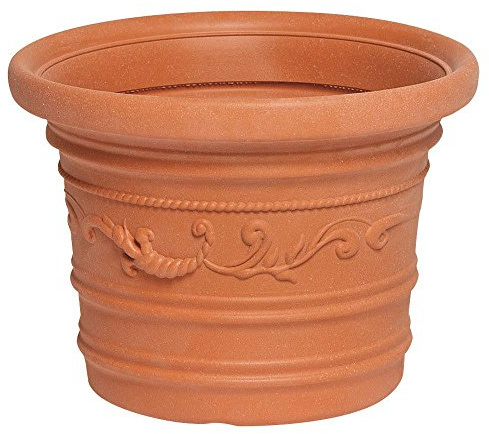 Saturnia 8093400 – Pflanzgefäß, rund, Durchmesser 35 cm, Terracotta, One Size