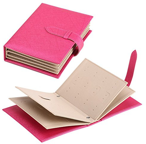 Casa Giardino orecchini scatola portagioie valigetta/Cofanetti/contenitore per trucco pelle Vassoi Cofanetto a gioiello donna ragazza elegant