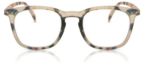 IZIPIZI Reading Shape E Light Tortoise Lesebrille für Altersweitsichtige in großer, strukturierender Trapezform, universelles Unisex-Modell, Dioptrie: + 2.5, LMSEC25_25
