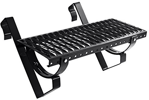 Laufrost Set 40 cm schwarz | Dachtritt, Kaminpodest, Trittrost, Steigtritt, Laufgitter