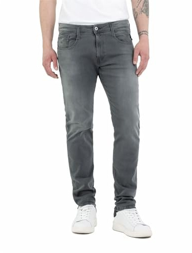Replay jean homme Anbass coupe slim avec stretch confort, gris foncé 096 (gris), 29W / 30L