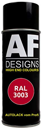Alex Flittner Designs RAL Lackspray Autolack Sprühdose Spraydose RAL3003 RUBINROT glänzend