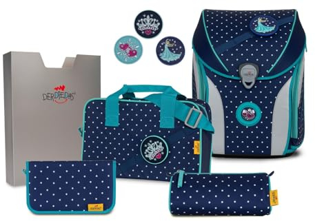 DerDieDas Schulranzen Set 5-TLG. Ergoflex MAX Buttons Star Princess
