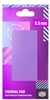 Cooler Master Thermal Pad - 13.3W/mK Thermal Conductivity, Improves PC Component Cooling, Electrically Non-Conductive, Double-Sided Adhesive & Easy to Apply - 95 x 45 x 0.5mm