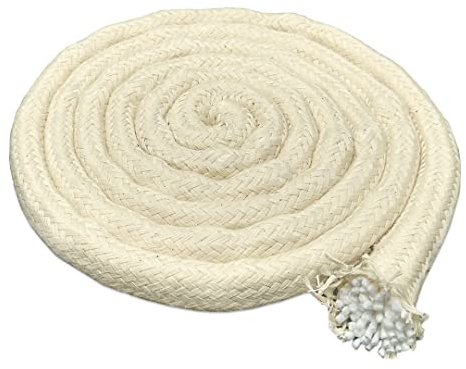 Ø 15 mm Flammschalendocht für Outdoorkerzen Feuerschalen Ersatzdocht für Öllampen, Garten- und Bambusfackeln Länge 10 cm