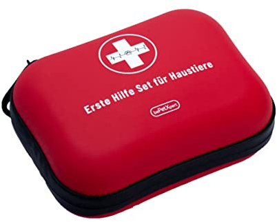 Premium- Erste-Hilfe-Set für Hunde, Katzen, Kleintiere, ideal für Haustiere, für Zuhause, beim Wandern oder unterwegs, von Tierärzten entwickelt, Top Design