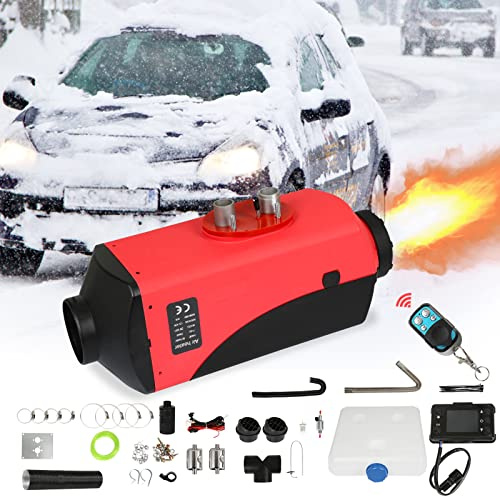 Cecaylie Standheizung Diesel 12V 8KW, Luft Dieselheizung, Effiziente Air Diesel Heizung, Air Heater Heizung mit Schalldämpfer und Fernsteuerung, Diesel Lufterhitzer Für Wohnmobil Auto KFZ PKW LKW