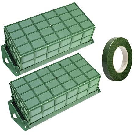 Wisboey Blumen Steckschaum KäFig für Blumen Arrangements Trockene und Nasse Blumen Steckschaum für Frische Floristen Schaum