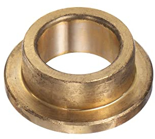 QUARKZMAN Flangia Cuscinetto Manicotto 15mm Flangia Spessore Bronzo Boccola | Autolubrificante, Alesaggio 21mm, OD 10mm, Lunghezza 3mm, per Industriale Attrezzature, Boccola, Boccola