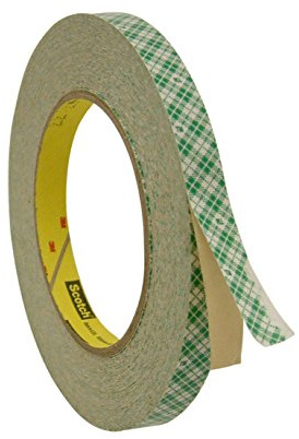 3M Nastro biadesivo [adesivo in gomma] (410M): 1/2 in. x 36 yds. (Bianco)