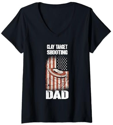 Lustiges Tontauben schiessen Outfit- Tontauben schiessen T-Shirt mit V-Ausschnitt