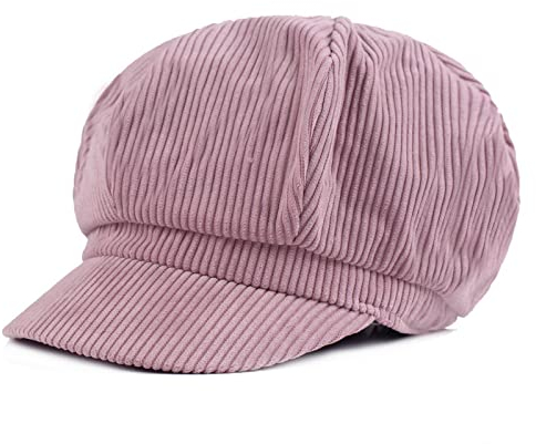 Barett Cap Baskenmütze Baskenmütze Damen Achteckiger Hut Künstlerhut Reise Zeitungsjungenhut Entenzungenhut Damenhüte M (56–58 cm) Leder Lila