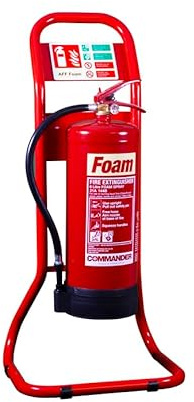 Contempo Tubular Fire Extinguisher Stand (Single) - FireShield (Red)