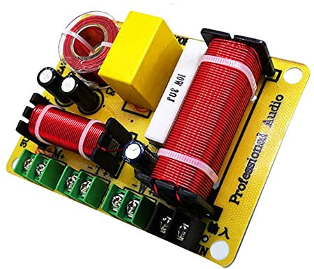 JIVIMOCO Frequenzteiler, 3-Wege-Lautsprecher, 300 W, HiFi Crossover Audio, Frequenzverteiler für HiFi-Filter, für die Bearbeitung von Heimlautsprechern zum Selbermachen, 500356540