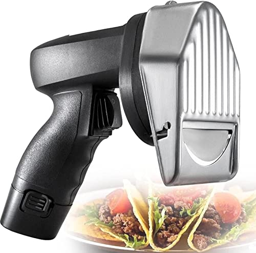 sjdoPulse Trancheuse Électrique Shawarma Doner Kebab avec Ou sans Fil, Couteau De Barbecue Électrique, Couverts Gyros De Restauration + Couteau À Lame Dentelée, Filaire