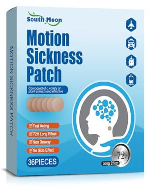 Motion Sickness Patch, 36 PCS Anti Nausea Patches, Sea Sickness Patch, Relieve Vomiting, Nausea