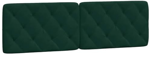 vidaXL Kopfteil-Kissen Dunkelgrün 160 cm Samt