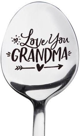 Nana Grandma Birthday Gifts for Grandma Granny Coffee Tea Spoon Gift for Nana Nan Retirement Christmas Gifts for Nanny Grandmother Birthday Gift for Women Coffee Lovers Love You Grandma Spoons