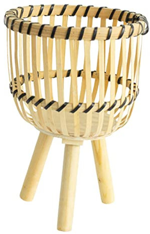 Sosoport Panier à Fleurs Tressé Support Décoratif pour Plantes Intérieur Et Extérieur pour Aménagement De Salon Et Décoration Maison