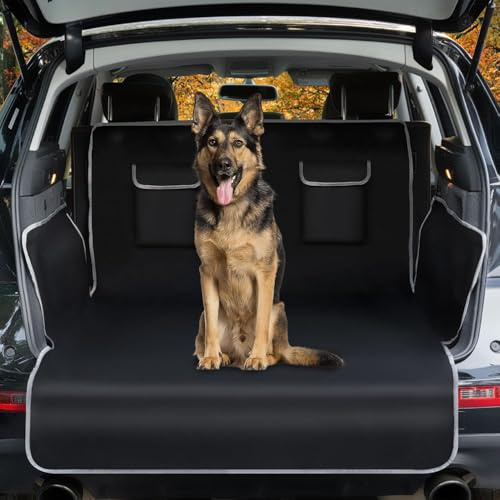 ASFSFF Kofferraumschutz Hund mit Seiten für INEOS Grenadier Station Wagon 2022-2024, Ladekantenschutz Hundedecke mit Sichtfenster & Zubehör Hunde-Autodecke Premium Wasserdicht Kratzfest
