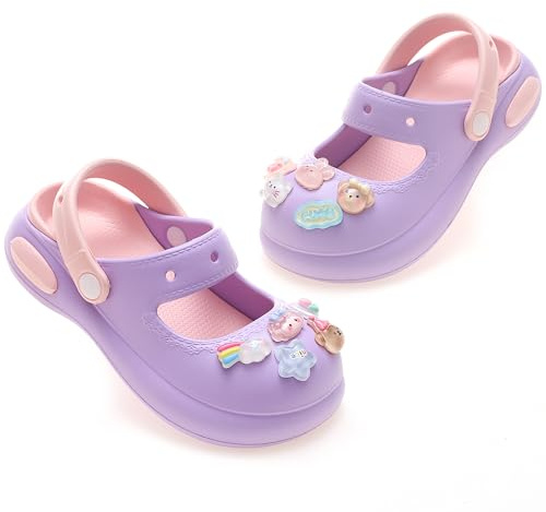 Sabots et Mules Enfants EVA Clogs à Enfiler Sandales de Plage Respirante Pantoufles Fille Garçon Antidérapant Piscine de Jardin Pantoufles Été