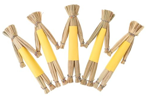 IMIKEYA 5 Stück Vogelscheuche Deko klein Gruselige Vogelscheuche Puppen Spielzeug für Herbst Zuhause Party Dekoration, 17.5 cm Hoch