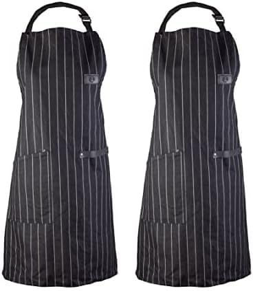 MasterChef Kochschürze Herren & Damen, Küchenschürze Männer Baumwolle, Schwarze Schürze Mann für Gastronomie mit Offizielles Logo, Grillschürze oder Backschürze mit Verstellbarem Gurt, Einheitsgröße