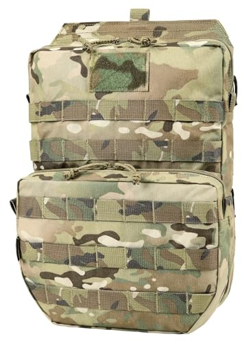 VOTAGOO GEAR Taktischer Molle-Trinkrucksack, 3 l, Wasserspeicher-Tasche für Molle-Weste, Rucksack (Multicam)